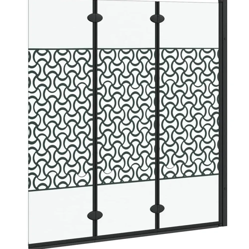 vidaXL Enclosure de Ducha Manual Negro y Transparente 130 x 130 cm Best
