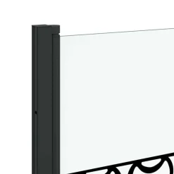 vidaXL Enclosure de Ducha Manual Negro y Transparente 130 x 130 cm Best