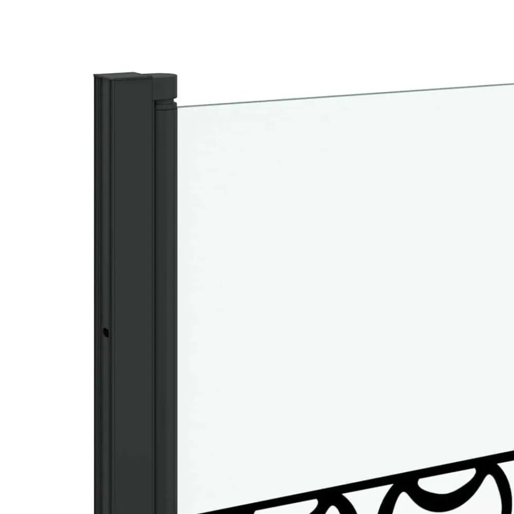 vidaXL Enclosure de Ducha Manual Negro y Transparente 130 x 130 cm Best