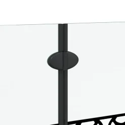 vidaXL Enclosure de Ducha Manual Negro y Transparente 130 x 130 cm Best