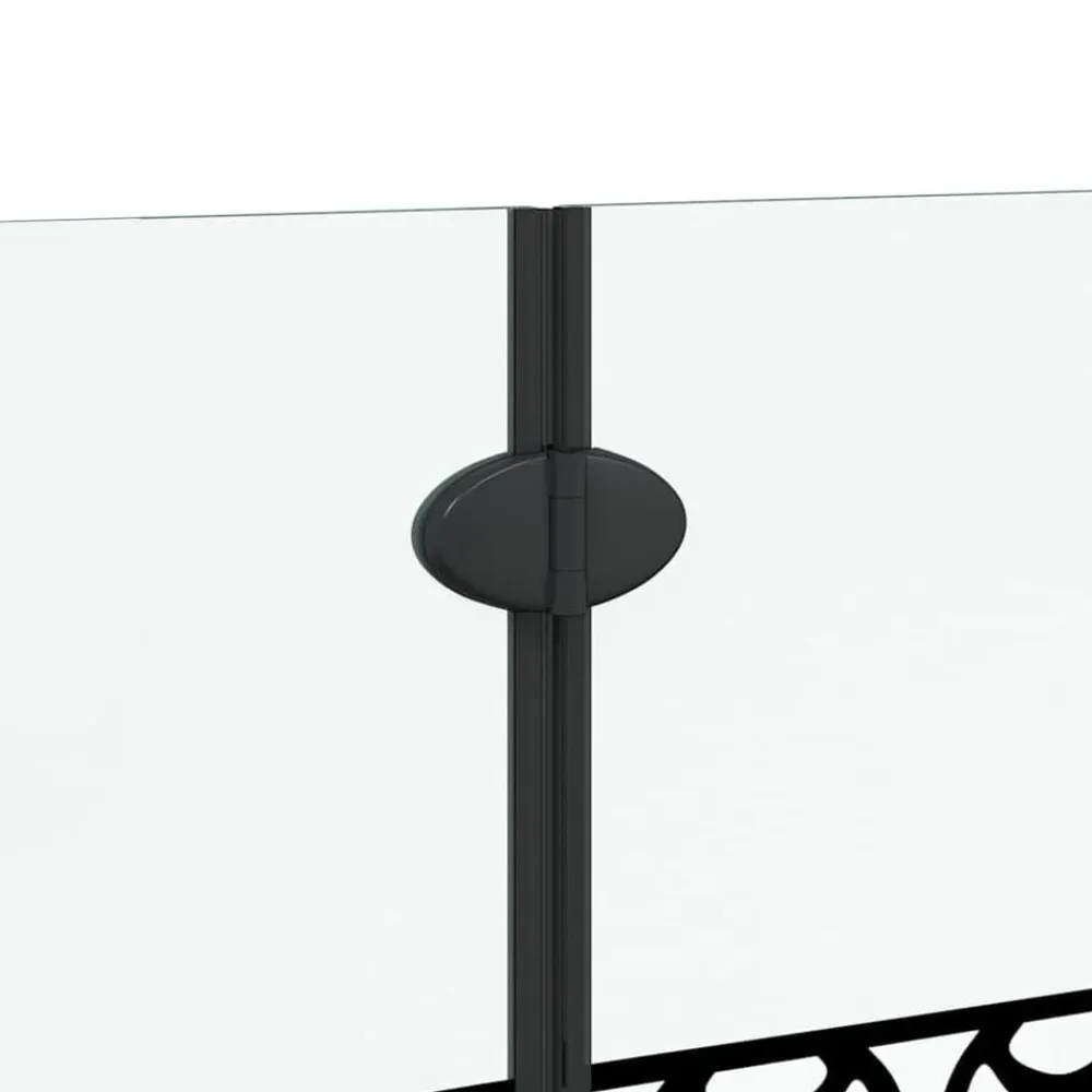 vidaXL Enclosure de Ducha Manual Negro y Transparente 130 x 130 cm Best