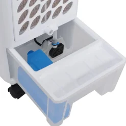 vidaXL Enfriador de aire portátil 80 W 4 L 270 m³/h 25x26x56 cm