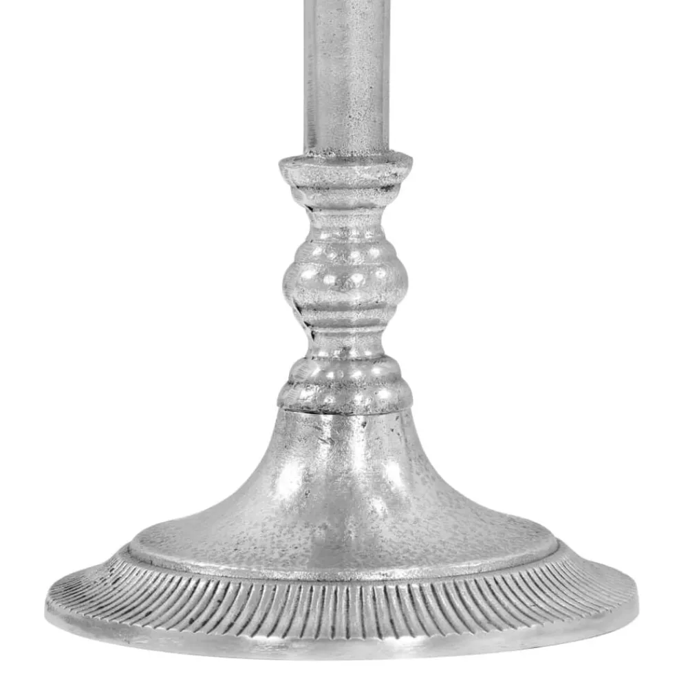 vidaXL Decoración-Enfriador de champán de aluminio macizo 39x29x71 cm plateado
