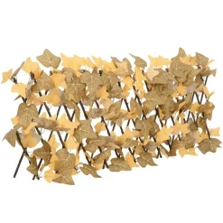 vidaXL Enrejado expansible hoja de arce artificial naranja 180x30 cm Outlet