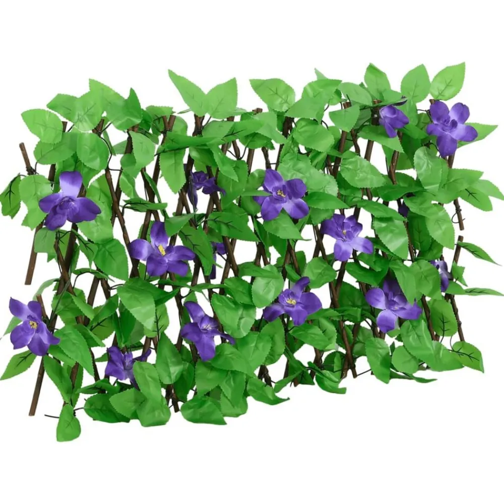 vidaXL Vallas De Jardín-Enrejado valla expansible de hiedra artificial verde 180x20 cm