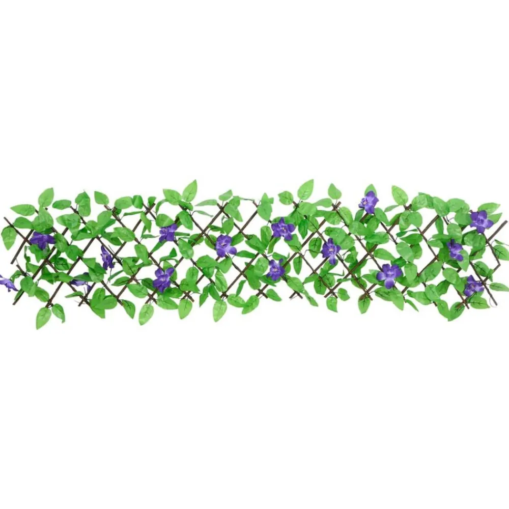vidaXL Vallas De Jardín-Enrejado valla expansible de hiedra artificial verde 180x20 cm
