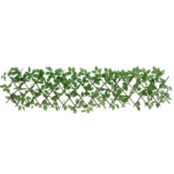 vidaXL Enrejado valla expandible de hiedra artificial verde 180x30 cm
