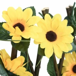 vidaXL Vallas De Jardín-Enrejado valla expansible hiedra artificial amarillo 180x20 cm
