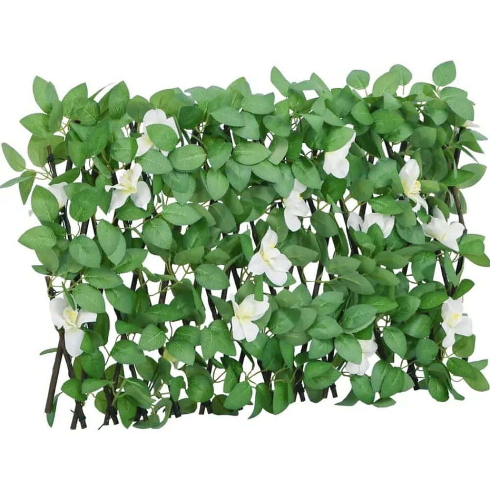 vidaXL Enrejado valla expansible de hiedra artificial verde 180x30 cm Hot