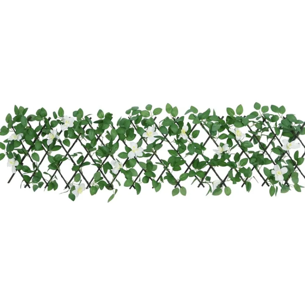 vidaXL Enrejado valla expansible de hiedra artificial verde 180x30 cm Hot