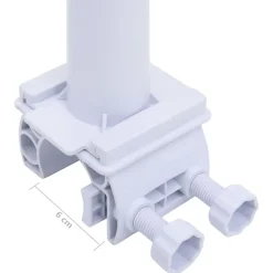 vidaXL Enrollacobertor de piscina con base de plástico Clearance