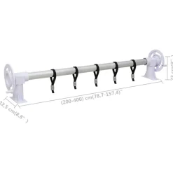 vidaXL Enrollacobertor de piscina con base de plástico