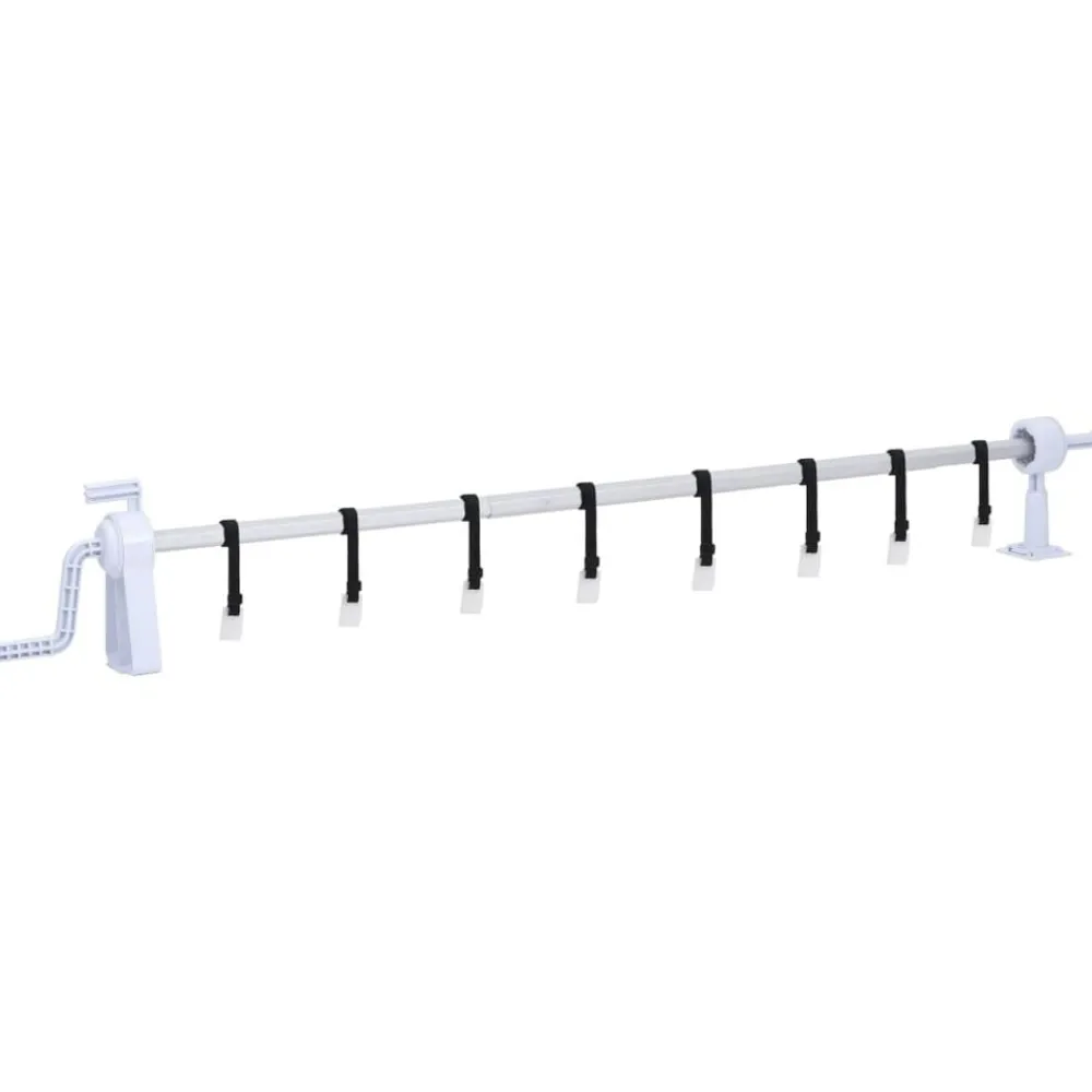 vidaXL Piscina Y Spa-Enrollacobertor de piscina con base de plástico