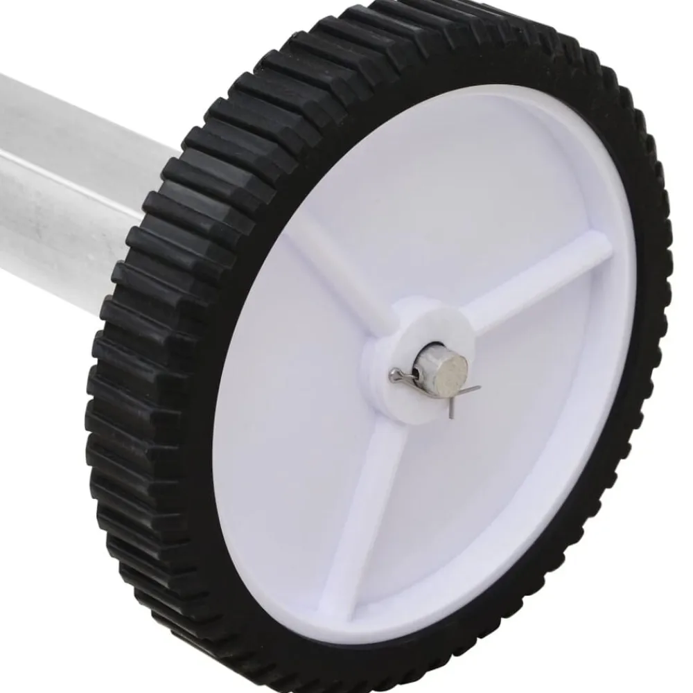 vidaXL Piscina Y Spa-Enrollacobertor para piscinas con base de acero
