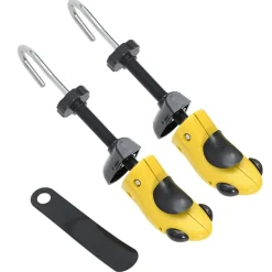 vidaXL Productos Del Hogar-Ensanchadores de zapatos con horma plástico amarillo EU 34-37