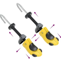 vidaXL Productos Del Hogar-Ensanchadores de zapatos con horma plástico amarillo EU 34-37