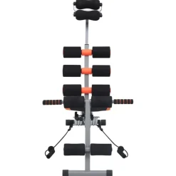 vidaXL Fitness Y Musculación-Entrenador de abdominales en forma de L con cuerdas elásticas