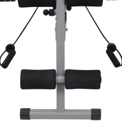 vidaXL Fitness Y Musculación-Entrenador de abdominales en forma de L con cuerdas elásticas
