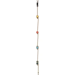 vidaXL Escalera de cuerda para niños con 4 peldaños multicolor Discount