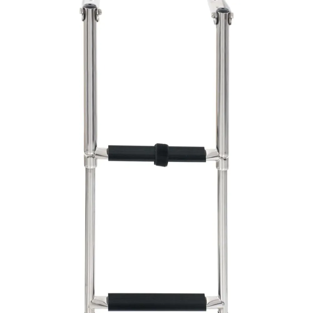 vidaXL Piezas Y Accesorios Para Vehículos-Escalera de embarque plegable 2 peldaños acero inoxidable