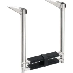 vidaXL Piezas Y Accesorios Para Vehículos-Escalera de embarque plegable 2 peldaños acero inoxidable