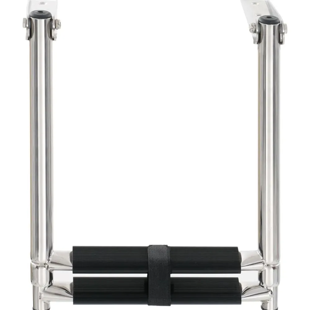 vidaXL Piezas Y Accesorios Para Vehículos-Escalera de embarque plegable 2 peldaños acero inoxidable