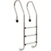 vidaXL Escalera de piscina 3 peldaños acero inoxidable 304 120 cm Sale