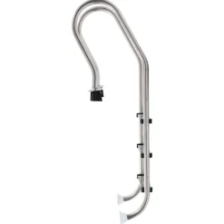vidaXL Escalera de piscina 3 peldaños acero inoxidable 304 120 cm Sale