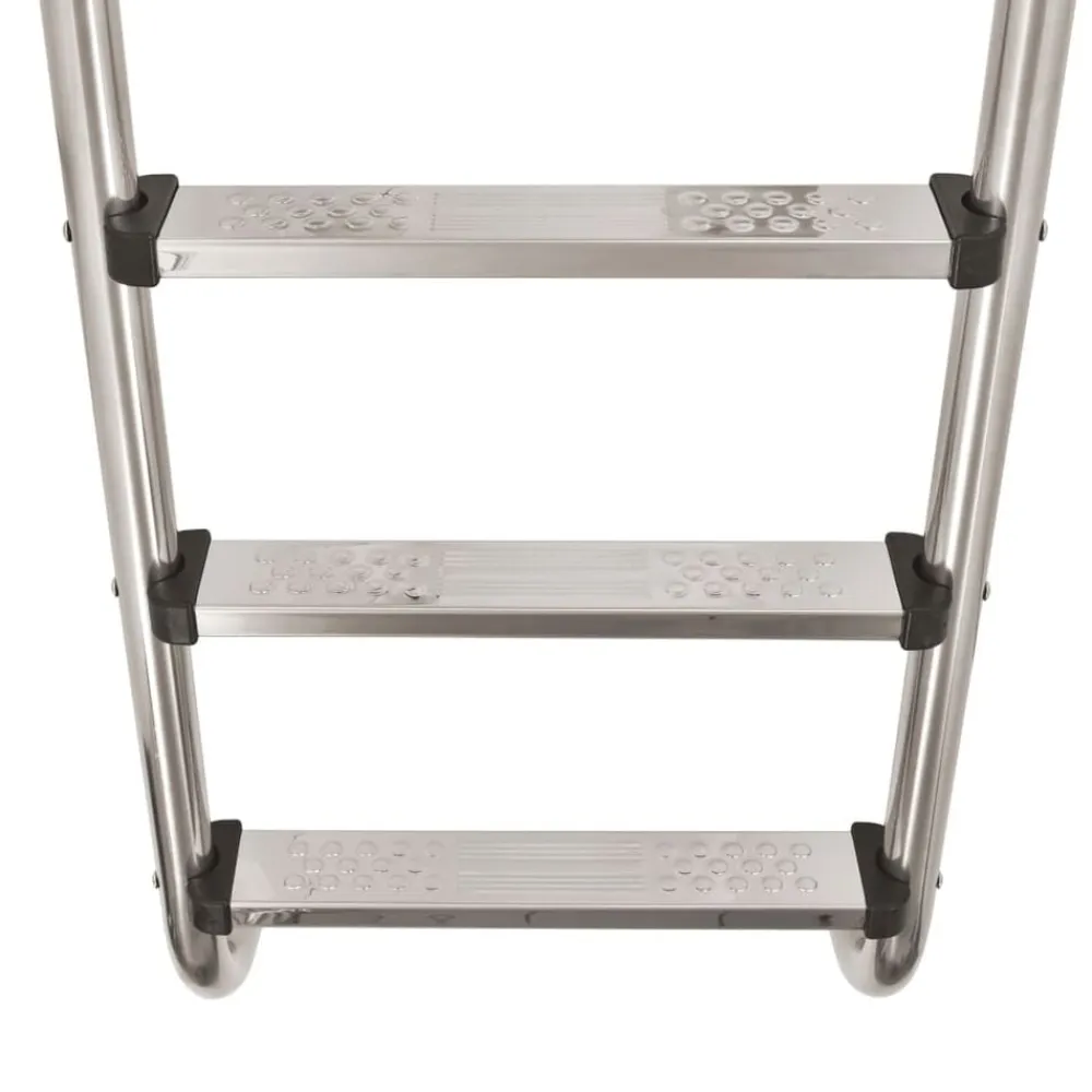 vidaXL Escalera de piscina 3 peldaños acero inoxidable 304 120 cm Sale