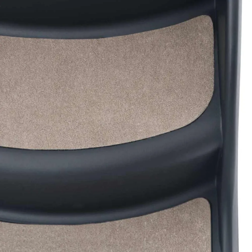 vidaXL Escalera para perros plegable de 3 peldaños Gris oscuro Outlet