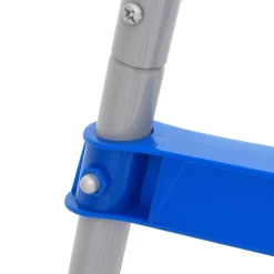 vidaXL Escalera para piscina elevada acero y plástico 84 cm