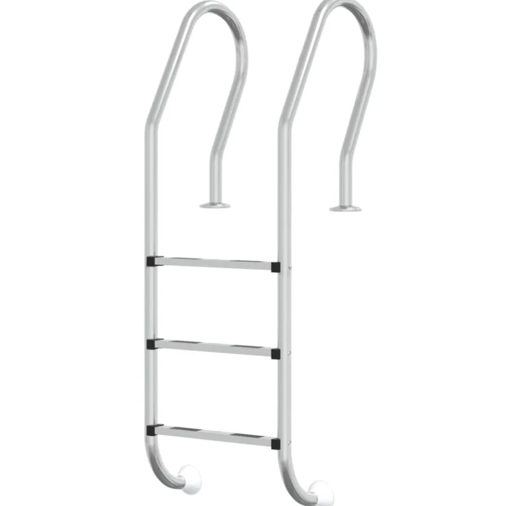 vidaXL Piscina Y Spa-Escalera para piscina acero inoxidable 304 54x38x158 cm
