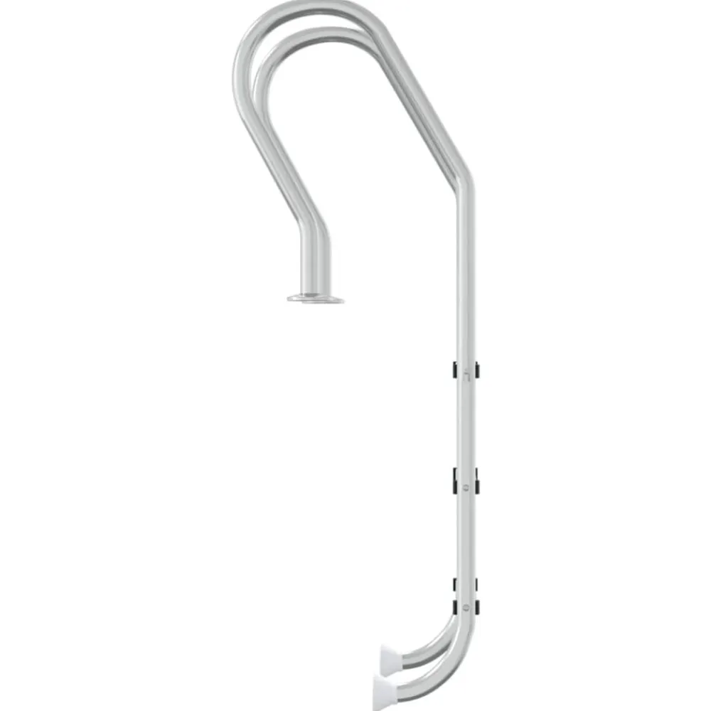 vidaXL Piscina Y Spa-Escalera para piscina acero inoxidable 304 54x38x158 cm