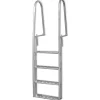 vidaXL Escalera para piscina/muelle con 4 peldaños aluminio 167 cm Outlet