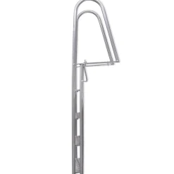vidaXL Escalera para piscina/muelle con 4 peldaños aluminio 167 cm Outlet
