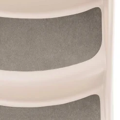 vidaXL Escalera perros plegable 3 peldaños plástico 50x38x38cm Crema Sale