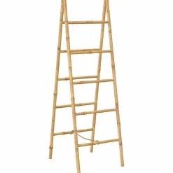 vidaXL Escalera toallero doble con 5 peldaños bambú 50x160 cm Outlet