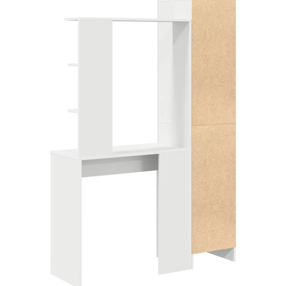 vidaXL Escritorio 2 pcs White New