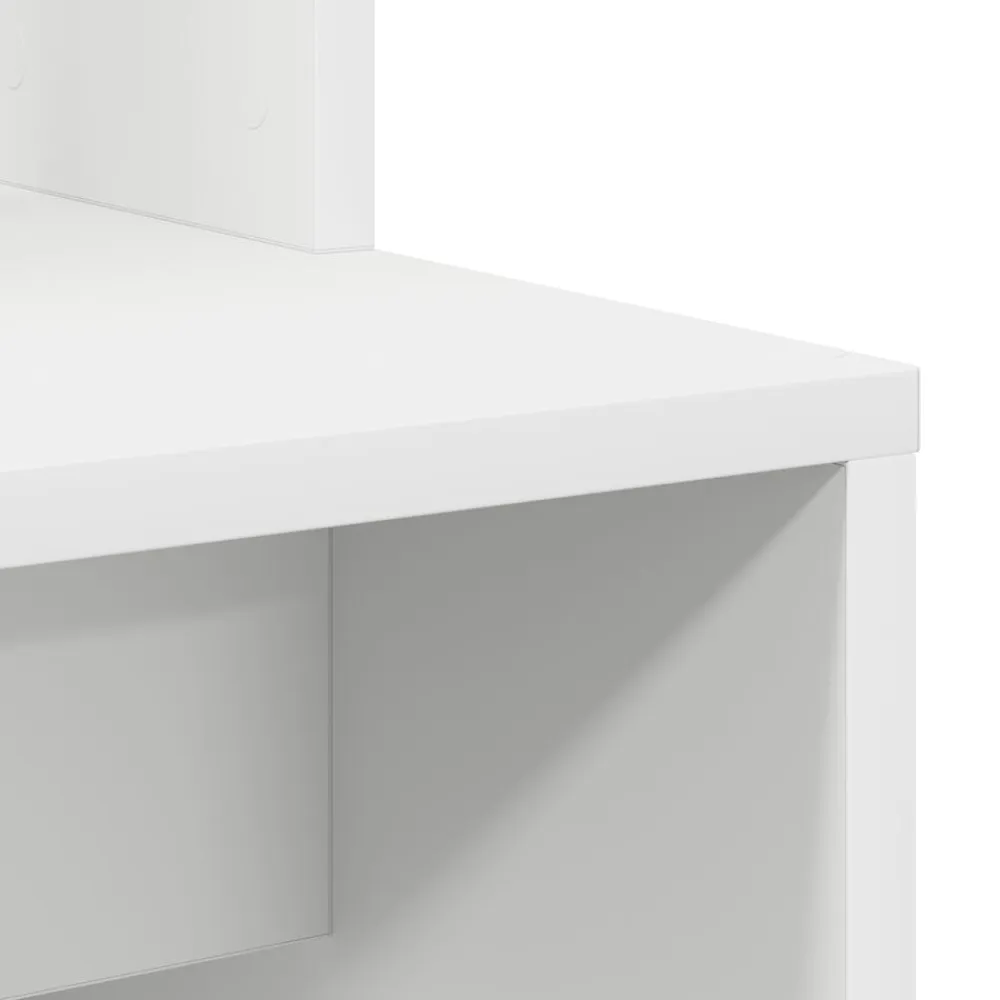vidaXL Escritorio 2 pcs White New