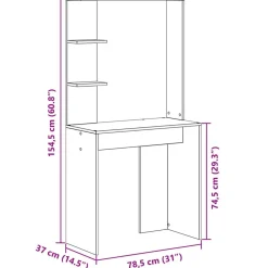 vidaXL Escritorio 2 pcs White New