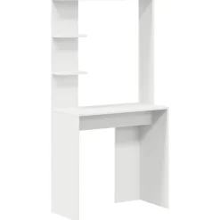 vidaXL Escritorio 2 pcs White New