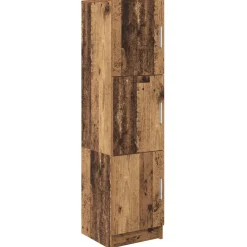vidaXL Escritorio 2 pcs Madera vieja Madera envejecida Outlet