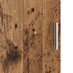 vidaXL Escritorio 2 pcs Madera vieja Madera envejecida Outlet