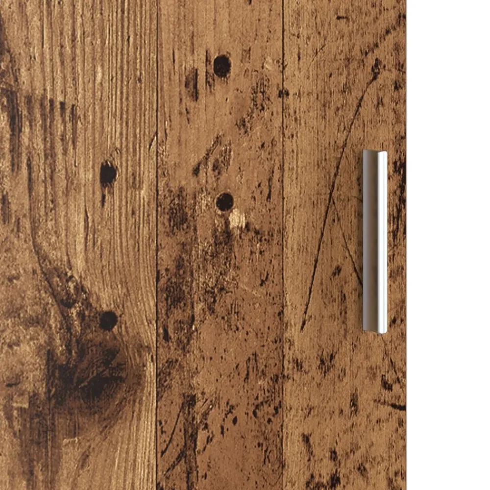 vidaXL Escritorio 2 pcs Madera vieja Madera envejecida Outlet