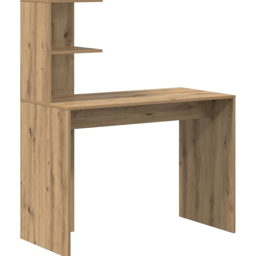 vidaXL Escritorio 2 pcs Roble artesanal Roble artisan New
