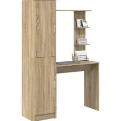 vidaXL Escritorio 2 pcs Roble Sonoma Sale