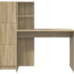 vidaXL Escritorio 2 pcs Roble Sonoma Outlet