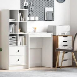vidaXL Escritorio 60 x 40 x 76 cm White Clearance