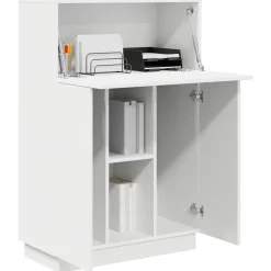 vidaXL Escritorio 71.5 x 31.5 x 106.5 cm Madera de ingeniería White Online