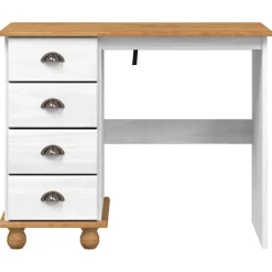 vidaXL Escritorio ASKIM 95 x 40 x 75 cm Madera de pino macizo White
